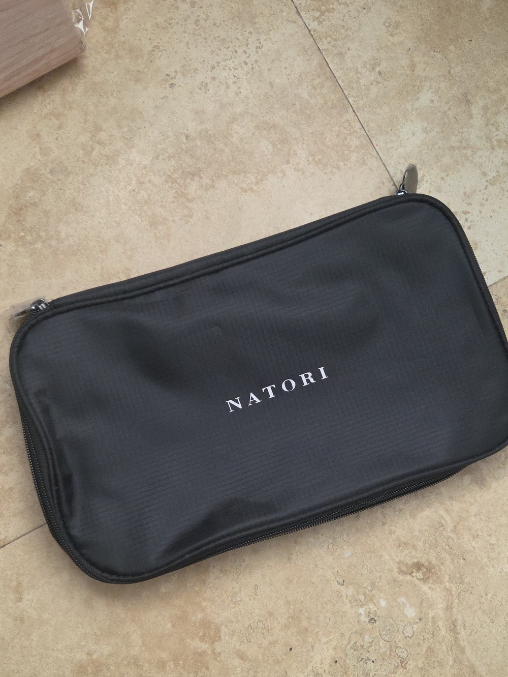 Natori Black Toiletry Pouch